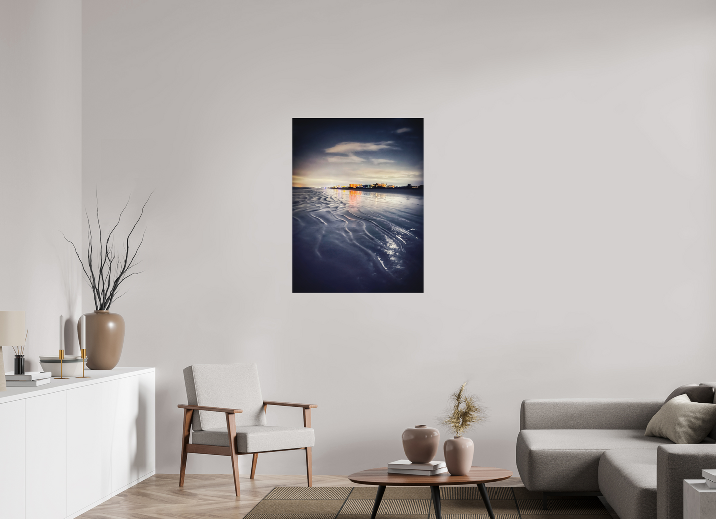 30 x 40″, Print on Aluminum Dibon no Glass Night Tide