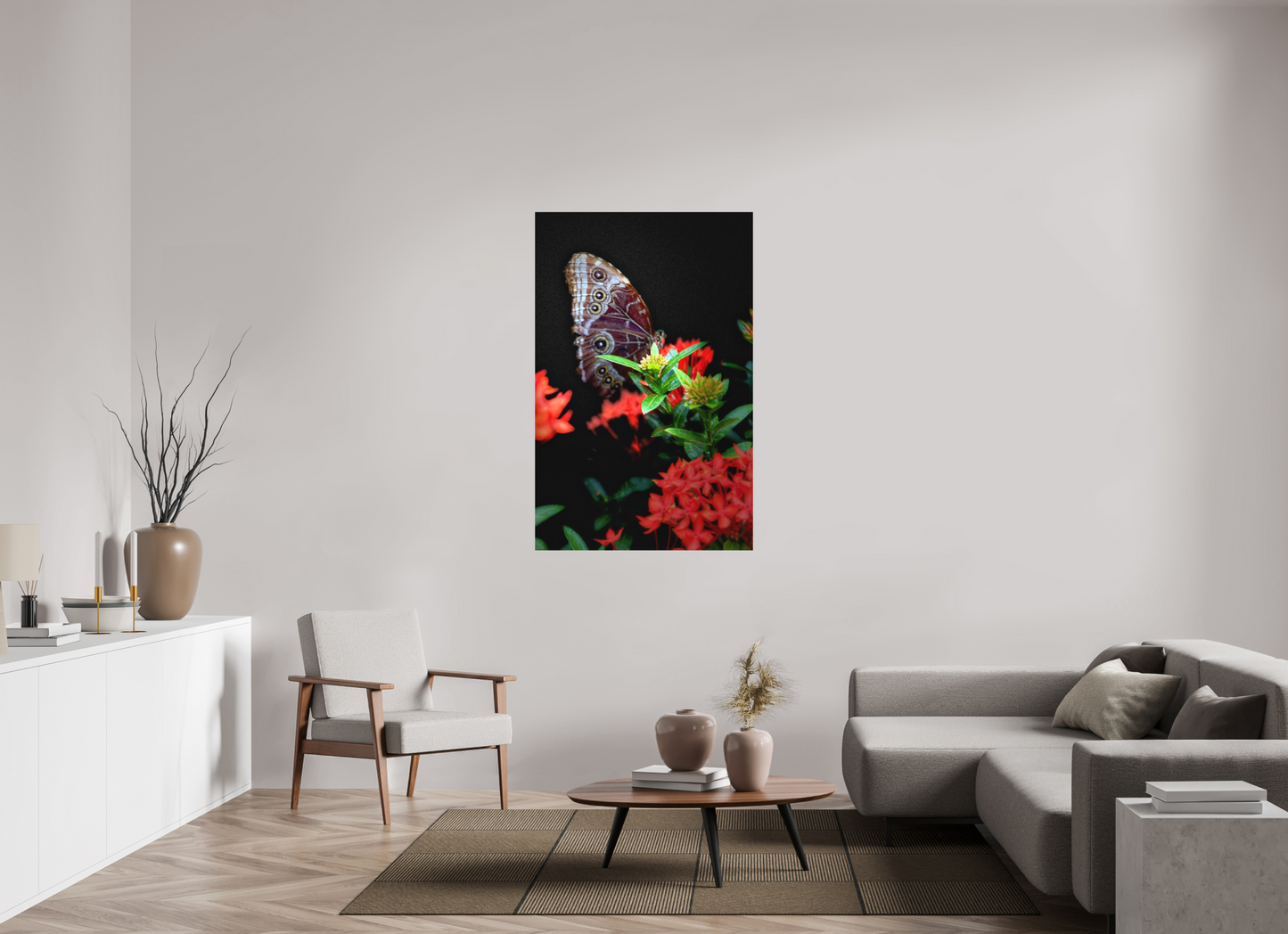 35 x 54.3″, Print on Aluminum Dibon no Glass Midnight Visitor