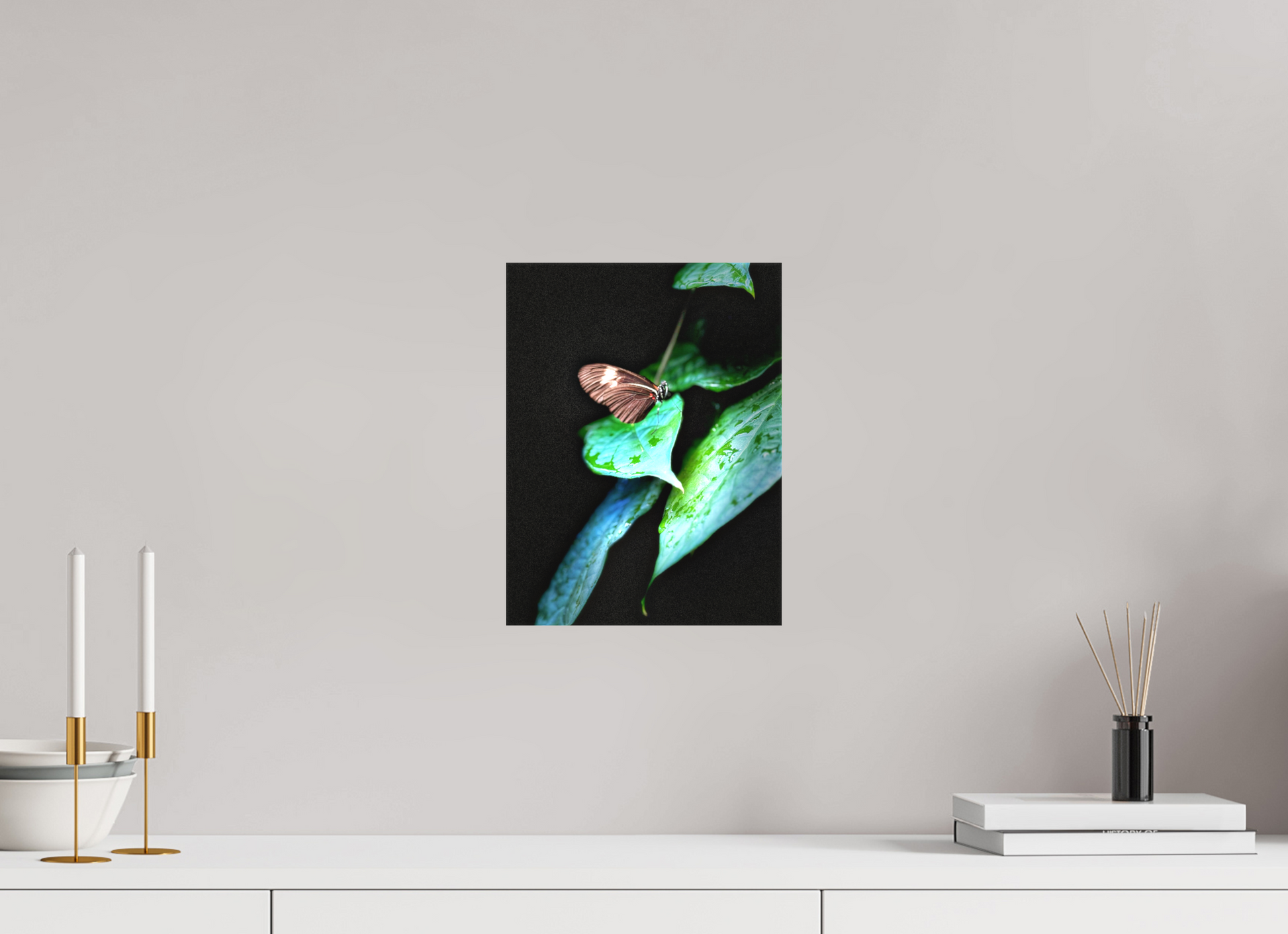 9 x 12″, Matte Canvas Print (Unframed) Between the Leaves
