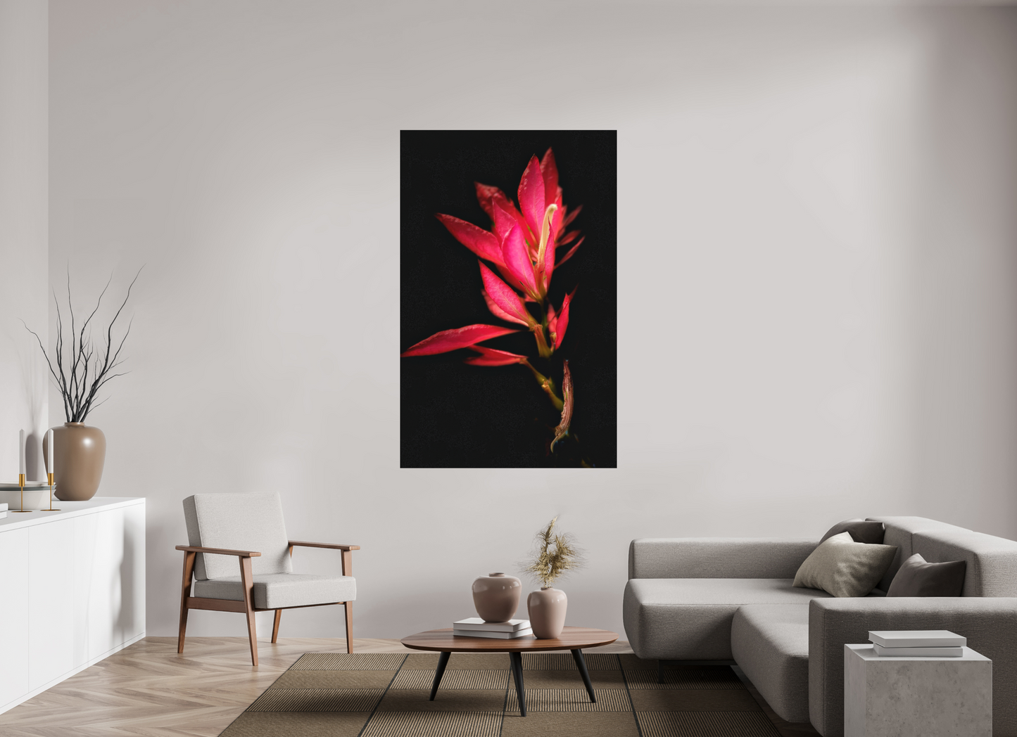 43 x 67.1″, Print on Aluminum Dibon no Glass Scarlet Awakening