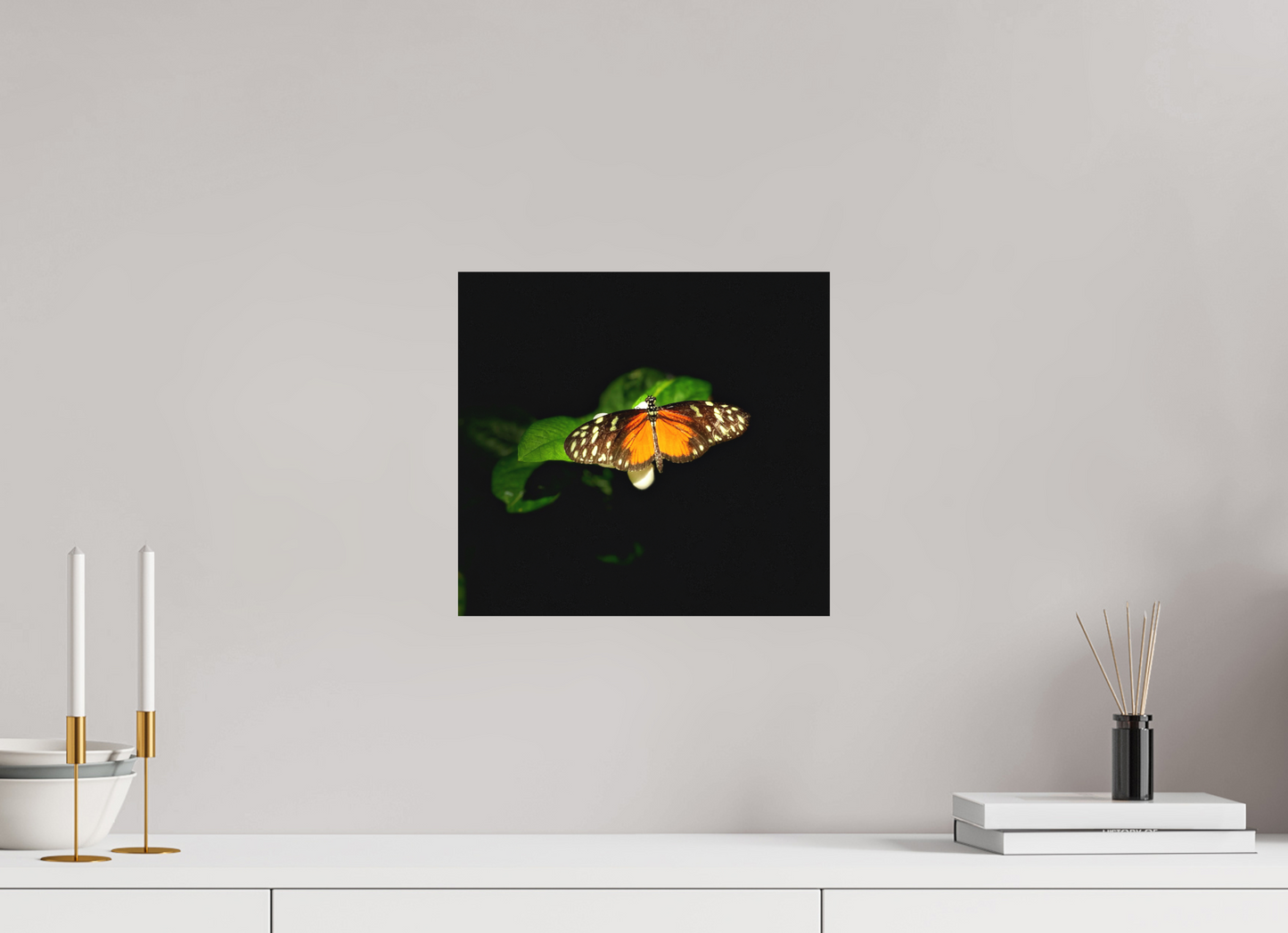 13 x 12″, Fine Art Print No Frame Monarch's Pause