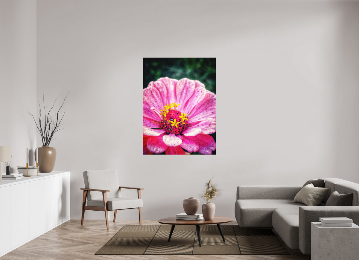 Tender Strength — 42 x 56″ room mockup; finish varies by configuration.