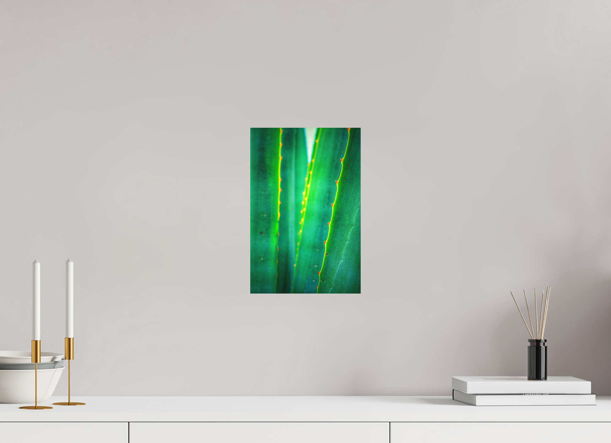 8 x 12″, Print on Aluminum Dibon no Glass Written in Green