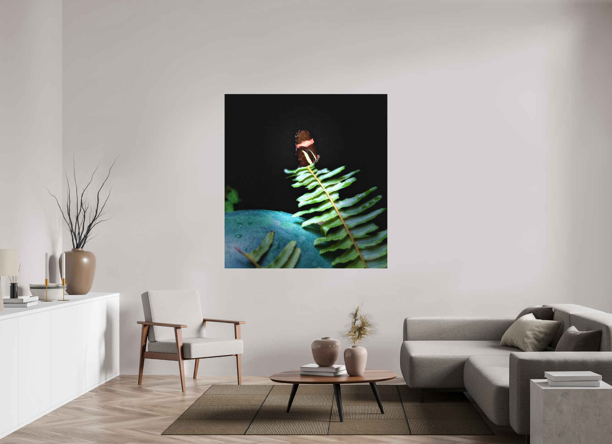 55 x 58.9″, Print on Aluminum Dibon no Glass Fernlight