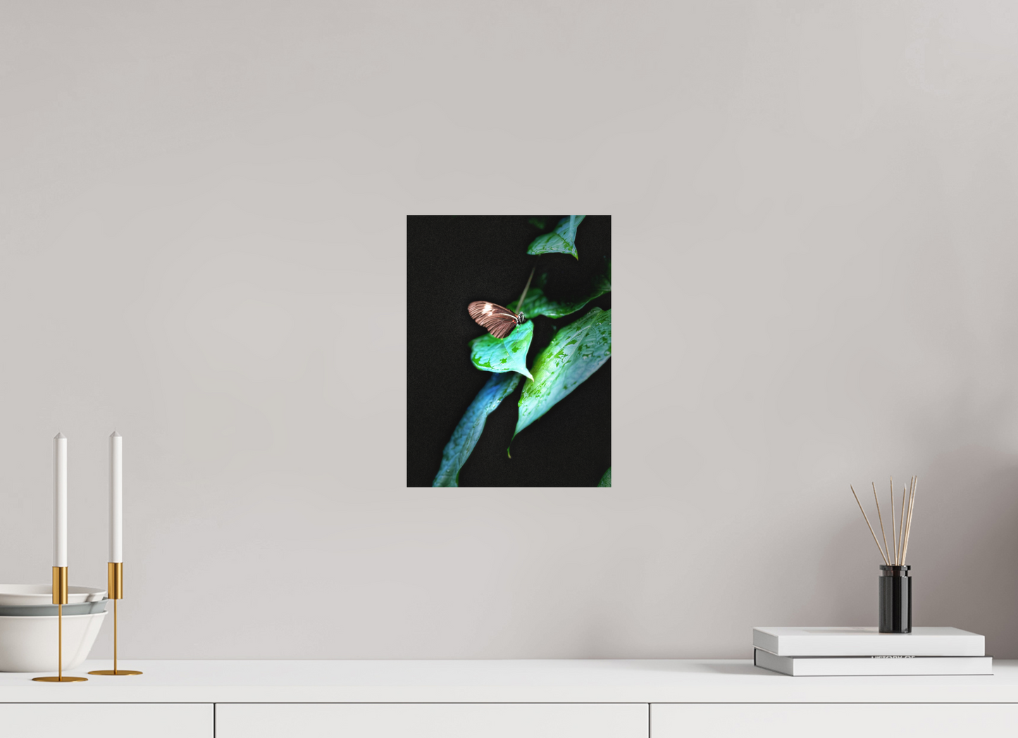 9 x 12″, Fine Art Print (Unframed) Between the Leaves