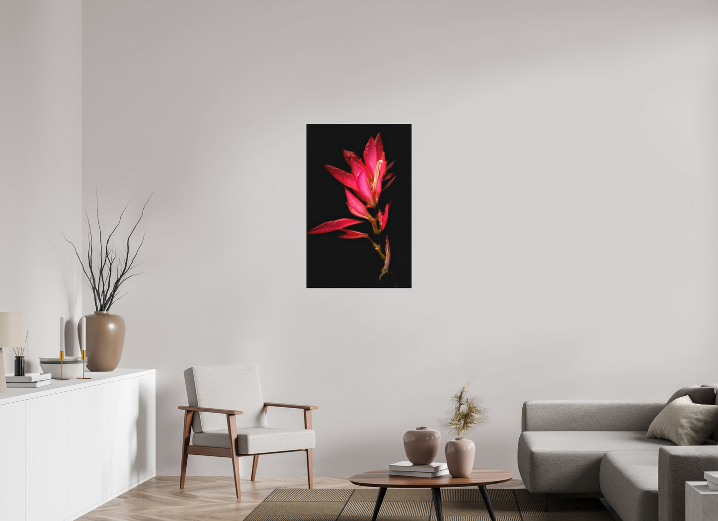 24 x 37.4″, Print on Aluminum Dibon no Glass Scarlet Awakening