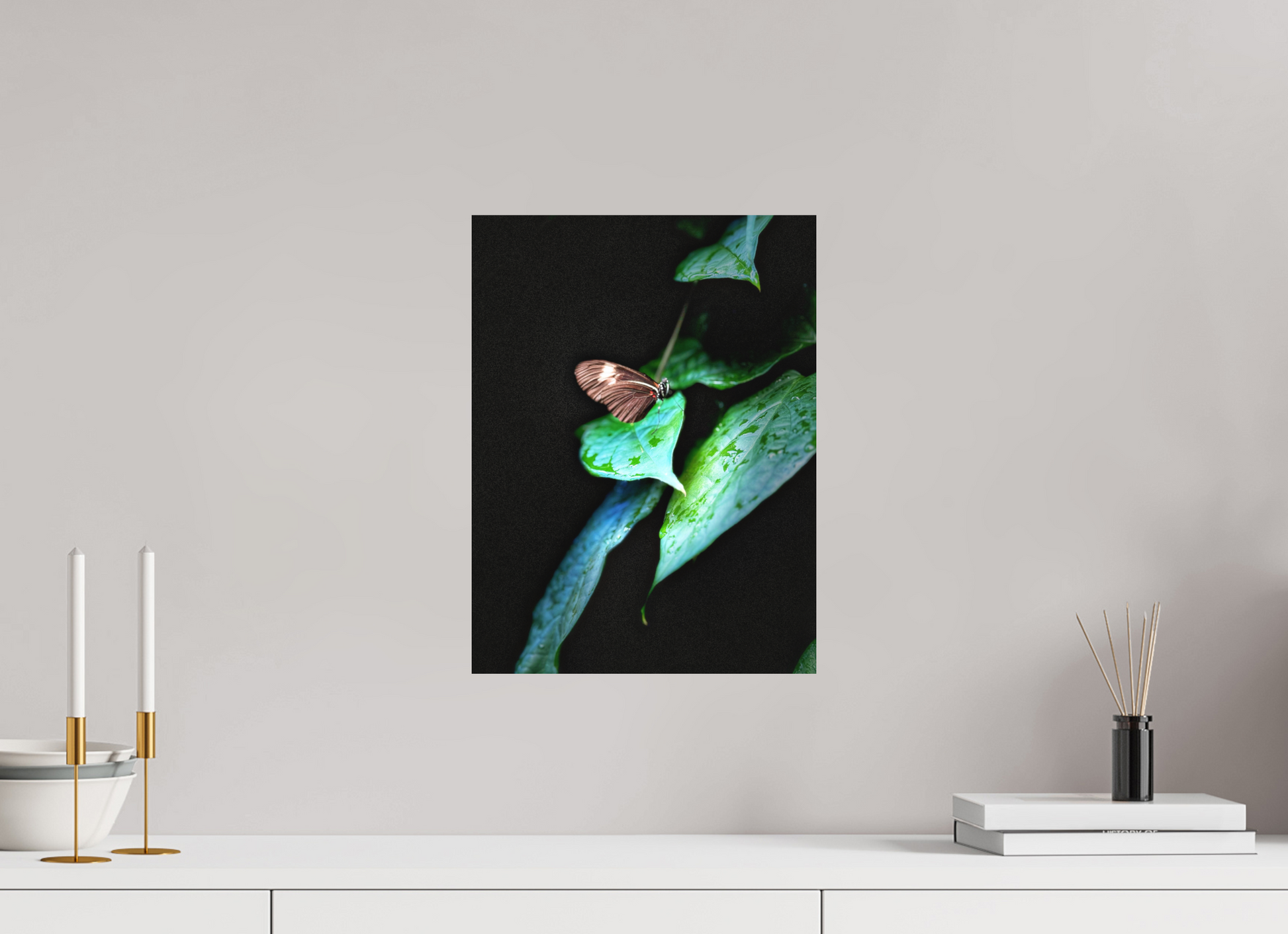 12 x 16″, Fine Art Print (Unframed) Between the Leaves