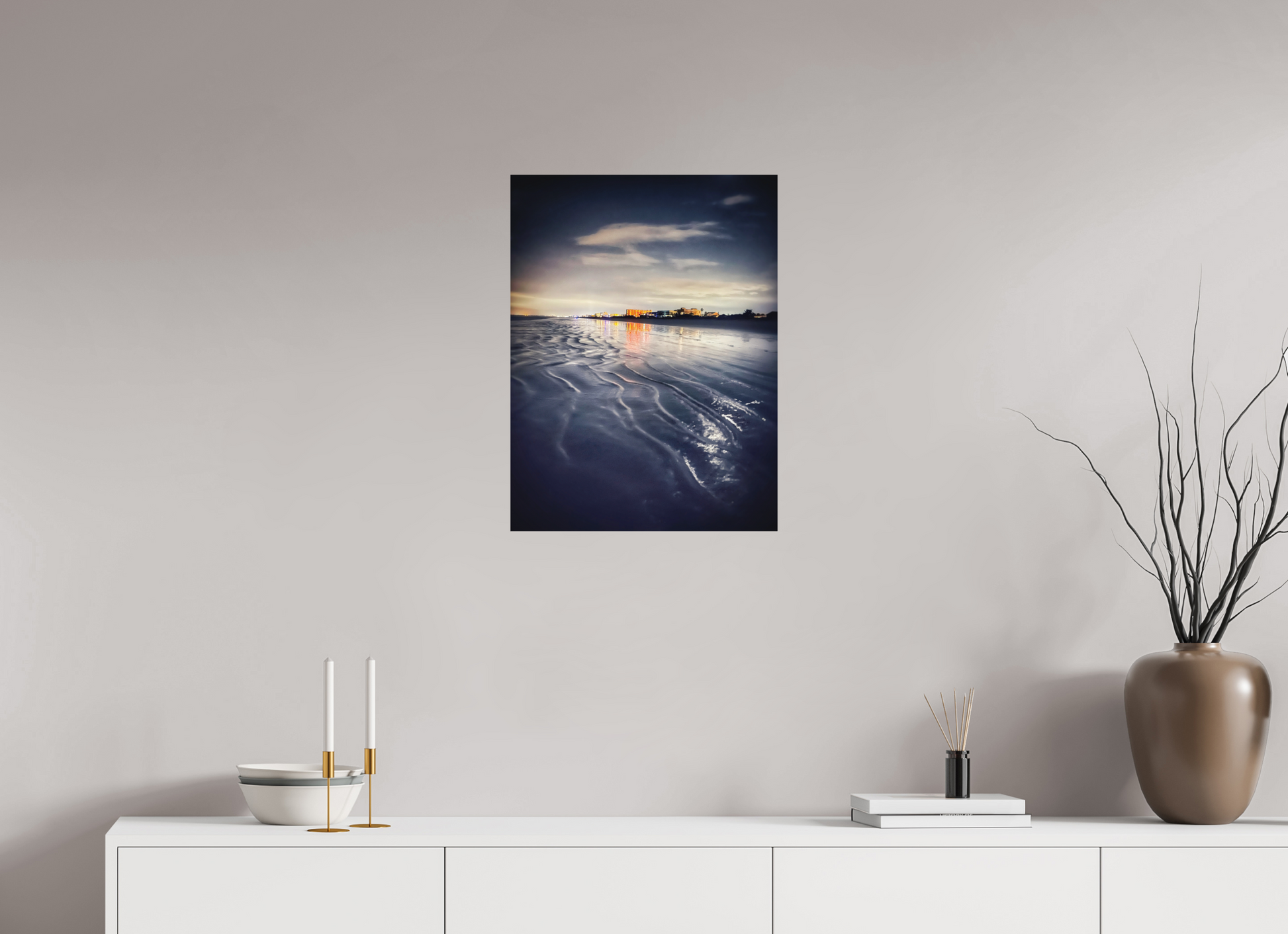 18 x 24″, Print on Aluminum Dibon no Glass Night Tide