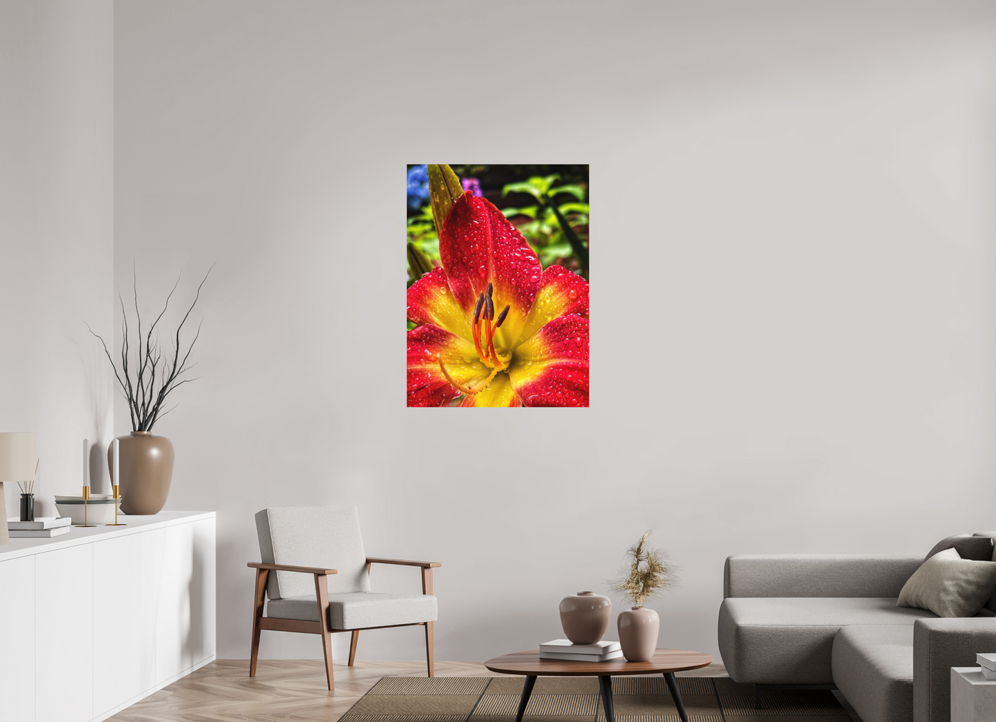 30 x 40″, Print on Aluminum Dibon no Glass Scarlet Becoming