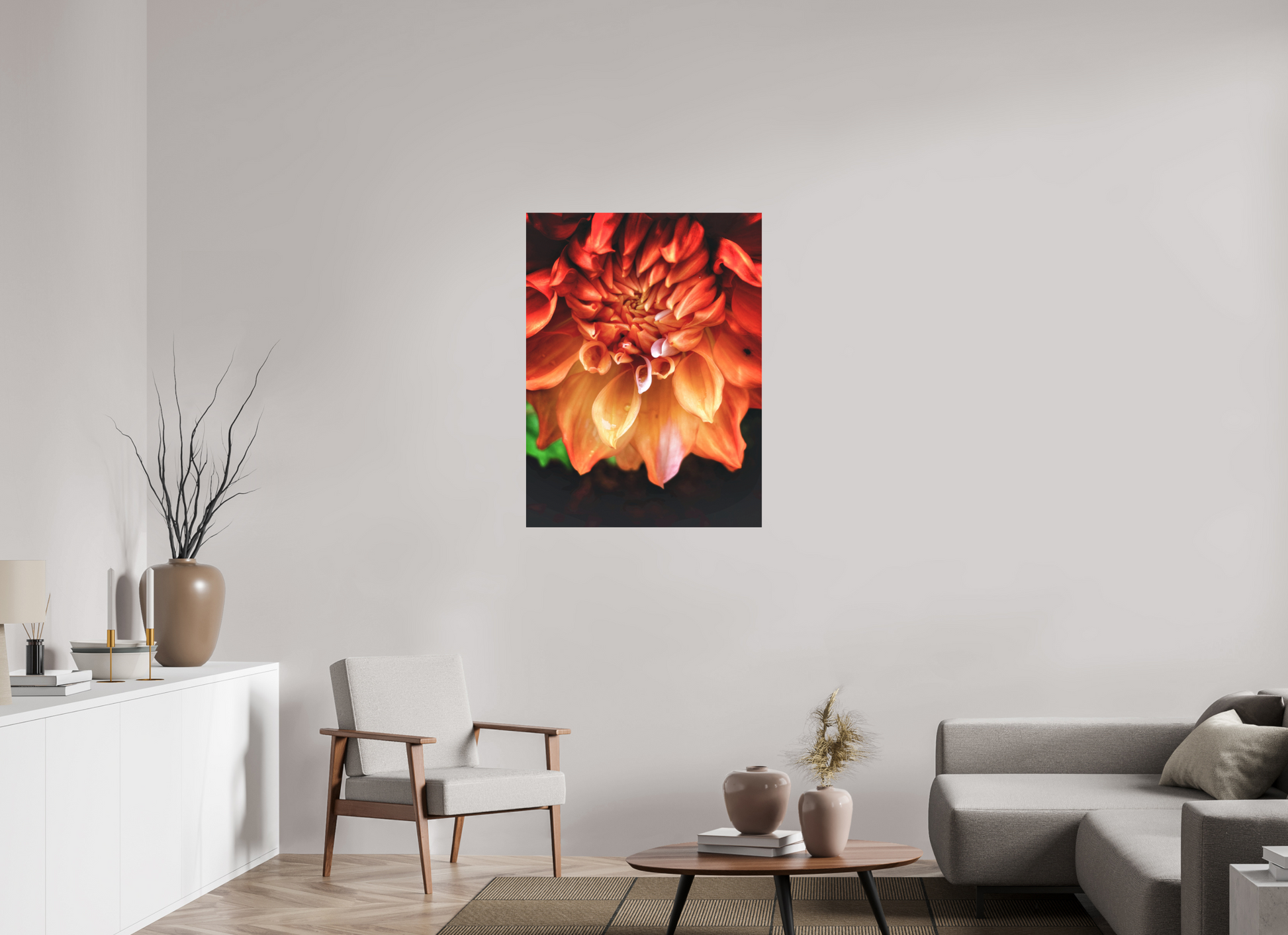 30 x 40″, Print on Aluminum Dibon no Glass Ember Unfolding
