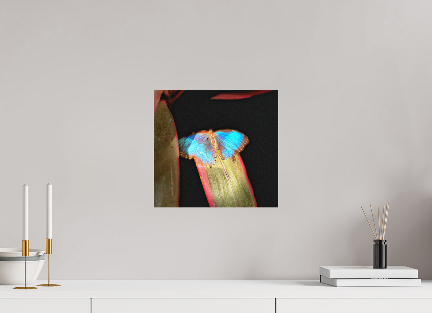 12.7 x 12″, Print on Aluminum Dibon no Glass Blue Reverie