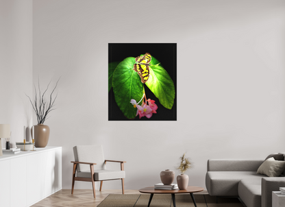 Living Mosaic — 39 x 44.1″ room mockup; finish varies by configuration.
