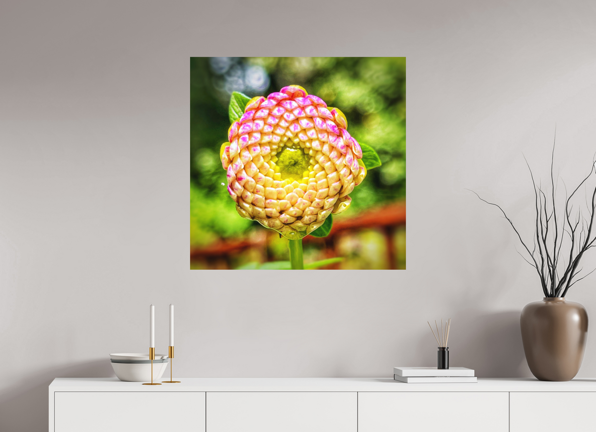31.4 x 31″, Print on Aluminum Dibon no Glass The Art of Becoming