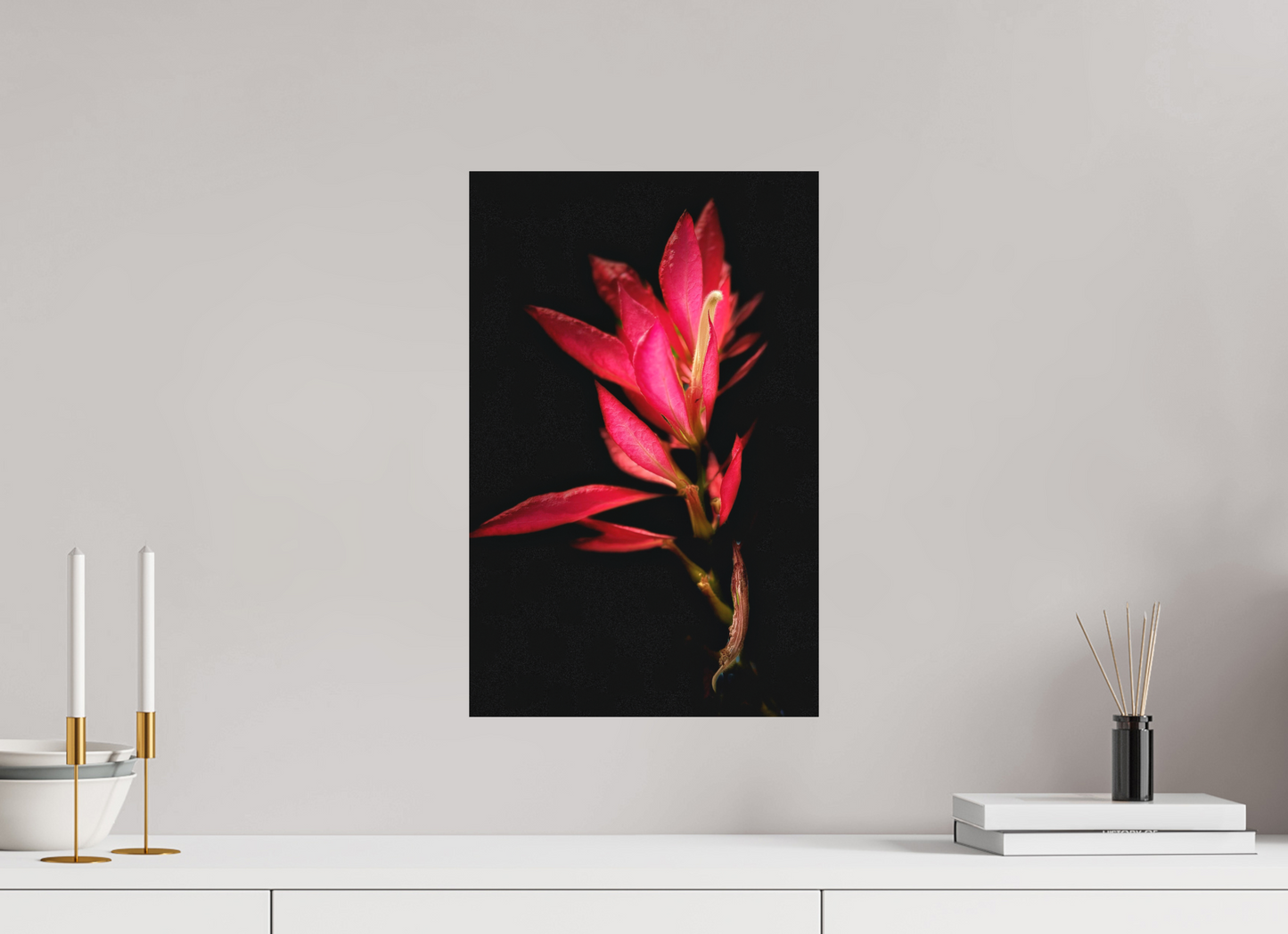 12 x 18.7″, Print on Aluminum Dibon no Glass Scarlet Awakening