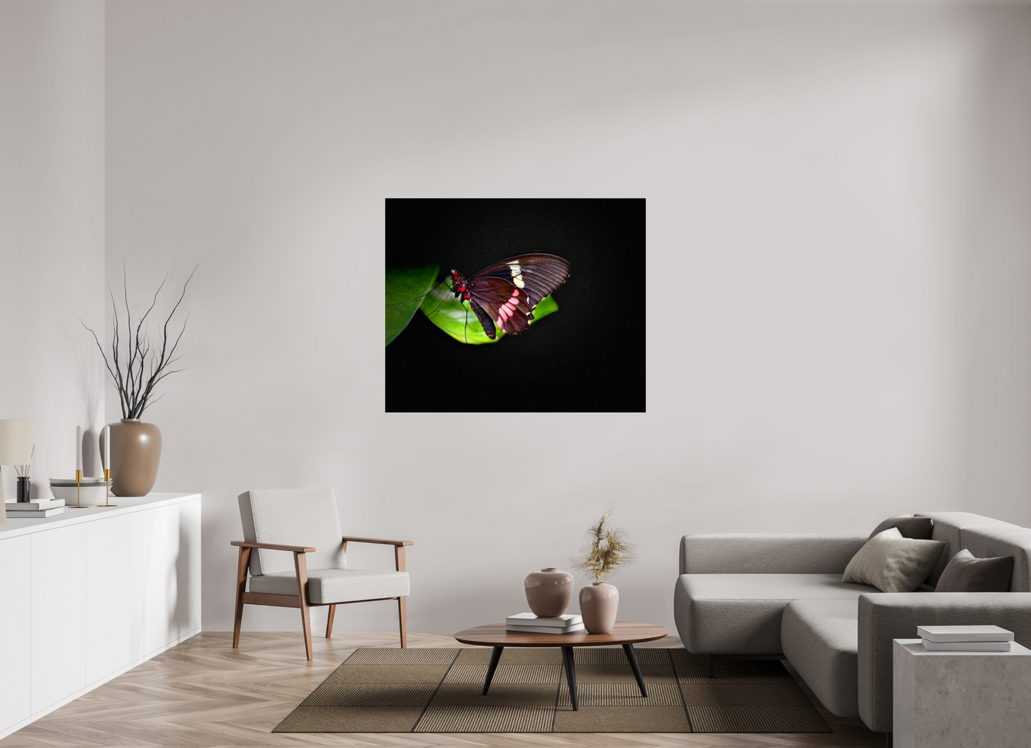 52.3 x 43″, Fuji Crystal Paper under Acrylic Glass no Frame Velvet Wings