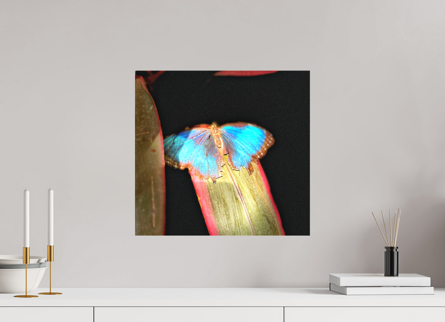 16.9 x 16″, Matte Canvas no Frame Blue Reverie