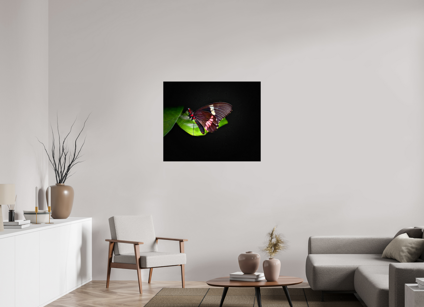 37.7 x 31″, Fuji Crystal Paper under Acrylic Glass no Frame Velvet Wings