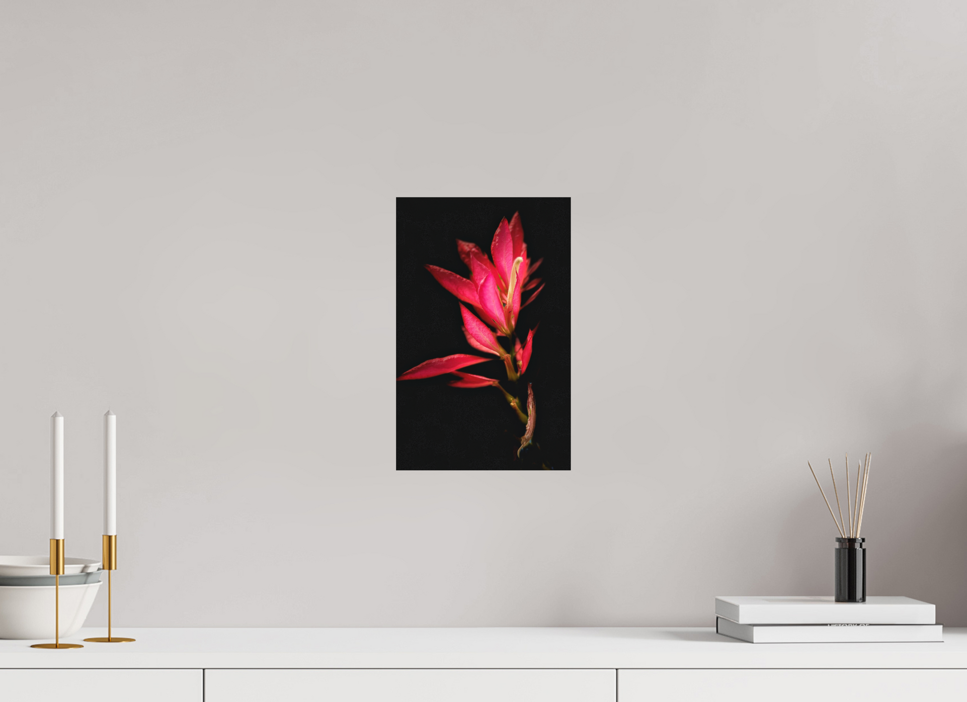 8 x 12.5″, Print on Aluminum Dibon no Glass Scarlet Awakening