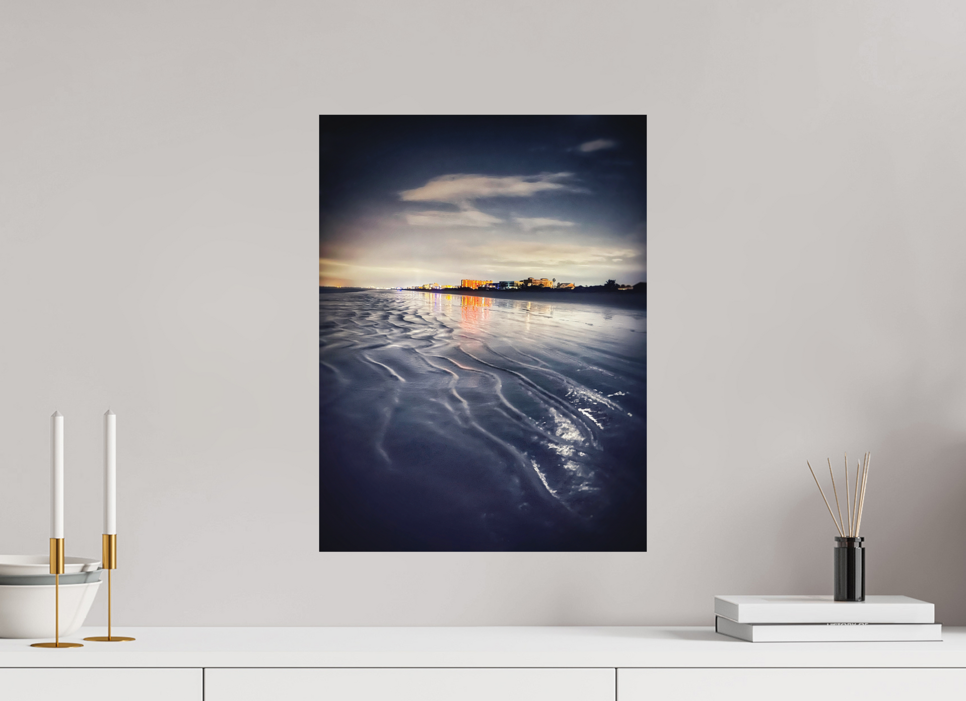15 x 20″, Print on Aluminum Dibon no Glass Night Tide