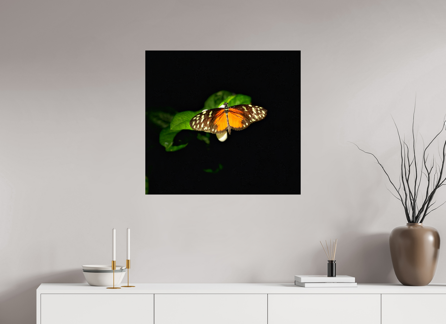 30.2 x 28″, Fuji Crystal Paper under Acrylic Glass no Frame Monarch's Pause