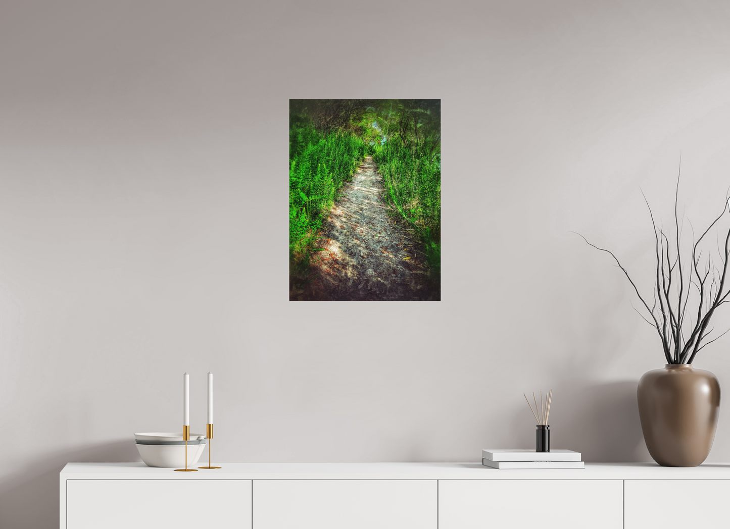 18 x 24″, Print on Aluminum Dibon no Glass The Green Passage