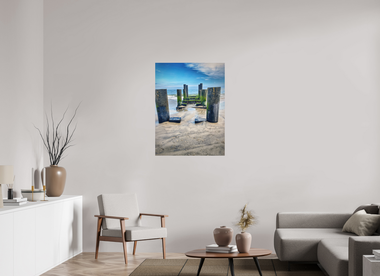 30 x 40″, Print on Aluminum Dibon no Glass Between Sea and Sky
