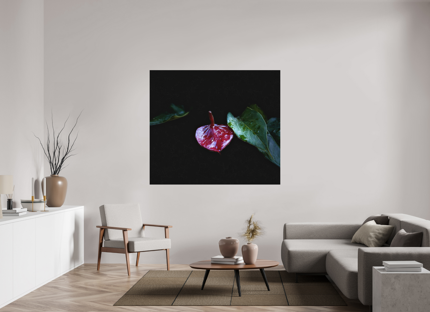 62.8 x 55″, Print on Aluminum Dibon no Glass The Gift