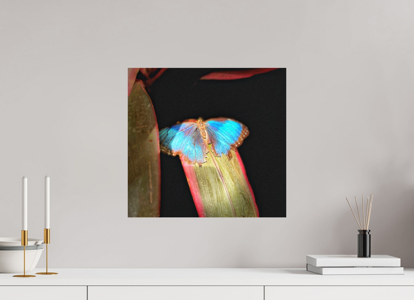 16.9 x 16″, Print on Aluminum Dibon no Glass Blue Reverie