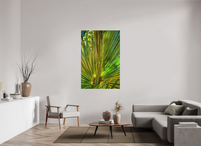 Cathedral of Palms — 40 x 60″ room mockup; finish varies by configuration.