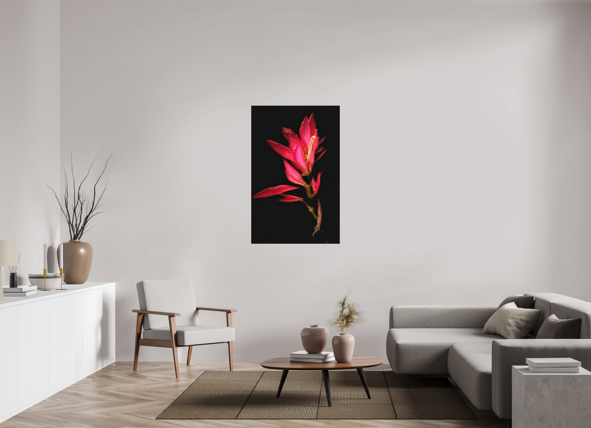 31 x 48.4″, Print on Aluminum Dibon no Glass Scarlet Awakening