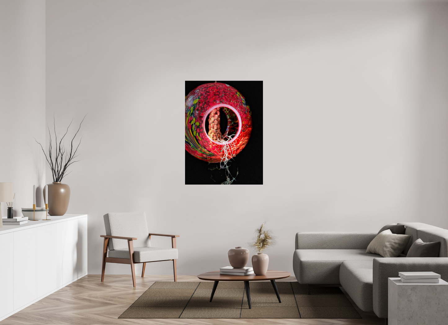 36 x 48″, Fuji Crystal Paper under Acrylic Glass no Frame Crimson Becoming