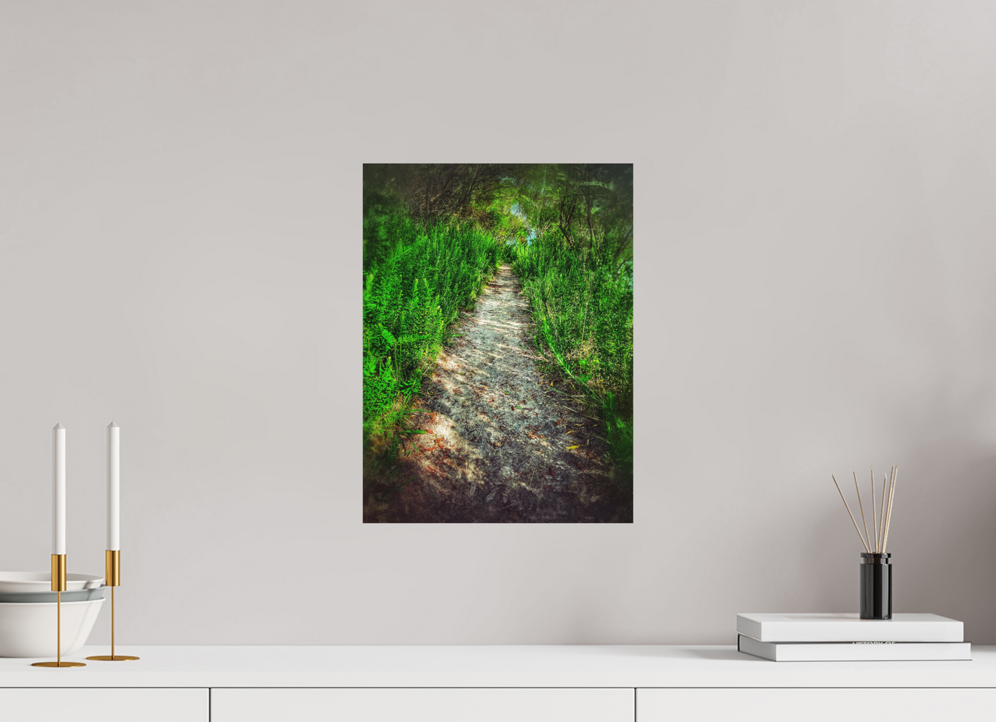 12 x 16″, Print on Aluminum Dibon no Glass The Green Passage