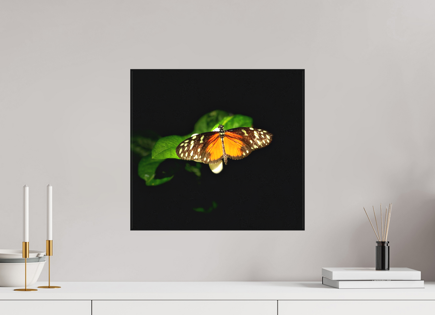 17.3 x 16″, Matte Canvas no Frame Monarch's Pause