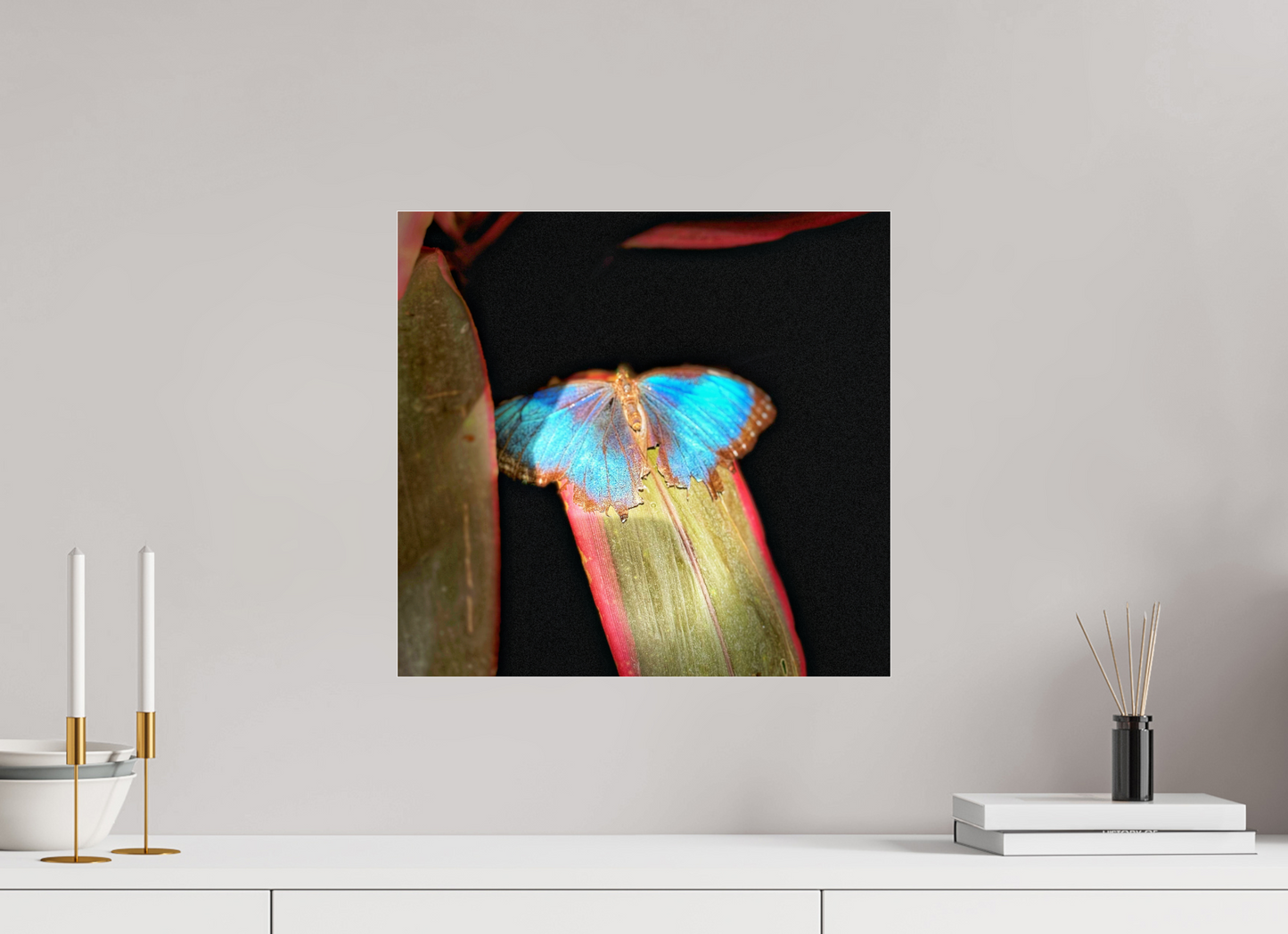 16.9 x 16″, Fuji Crystal Paper under Acrylic Glass no Frame Blue Reverie