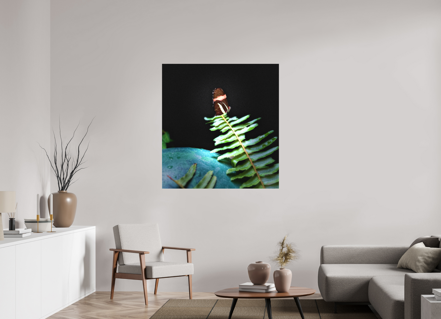 43 x 46.1″, Matte Canvas no Frame Fernlight