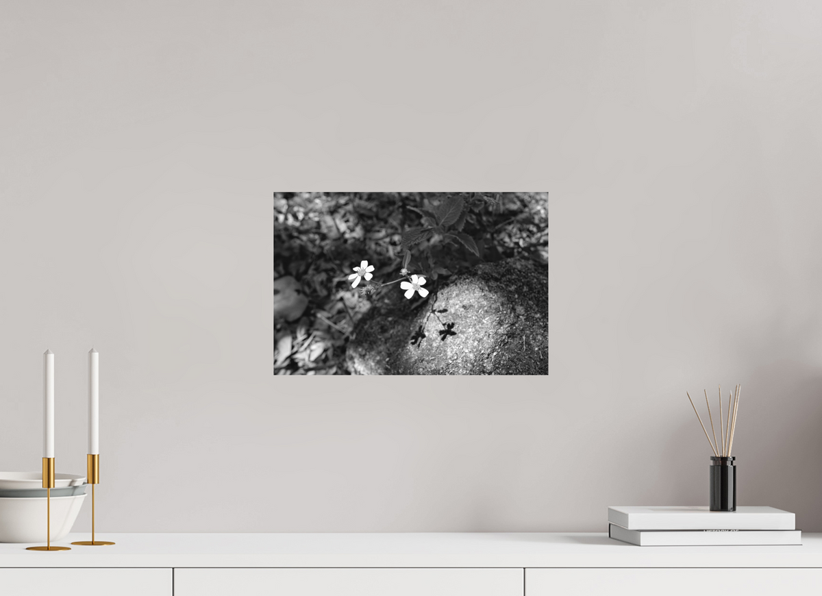 Small Miracles — 15 x 10″ room mockup; finish varies by configuration.