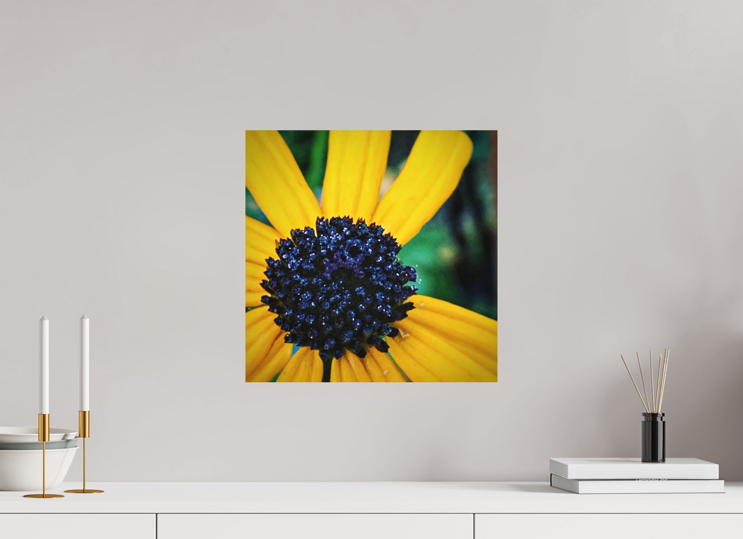 15 x 15″, Print on Aluminum Dibon no Glass The Golden Center